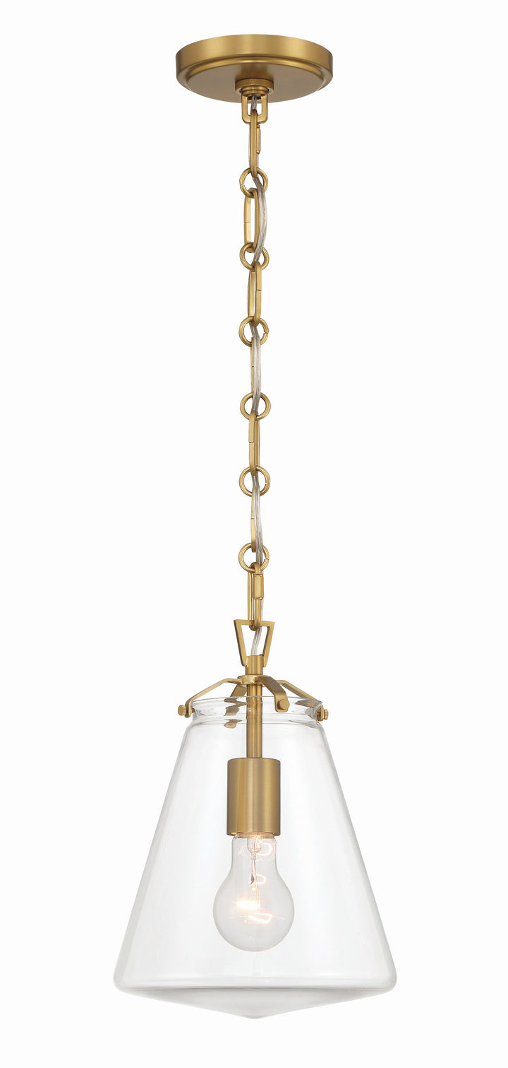 Voss 1 Light Luxe Gold Mini Pendant