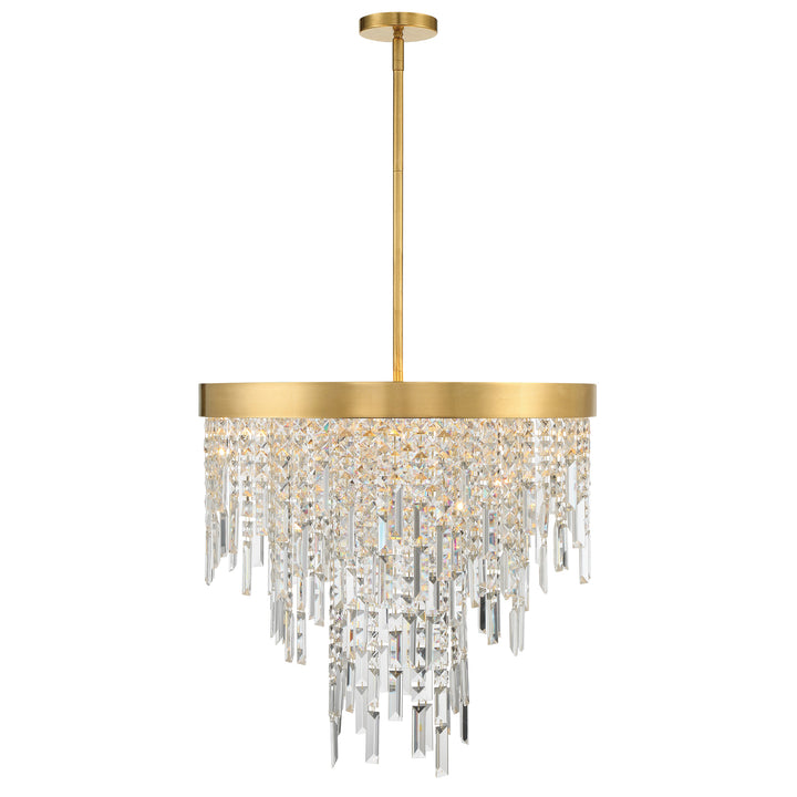 Crystorama Winfield 6 Light Antique Gold Chandelier