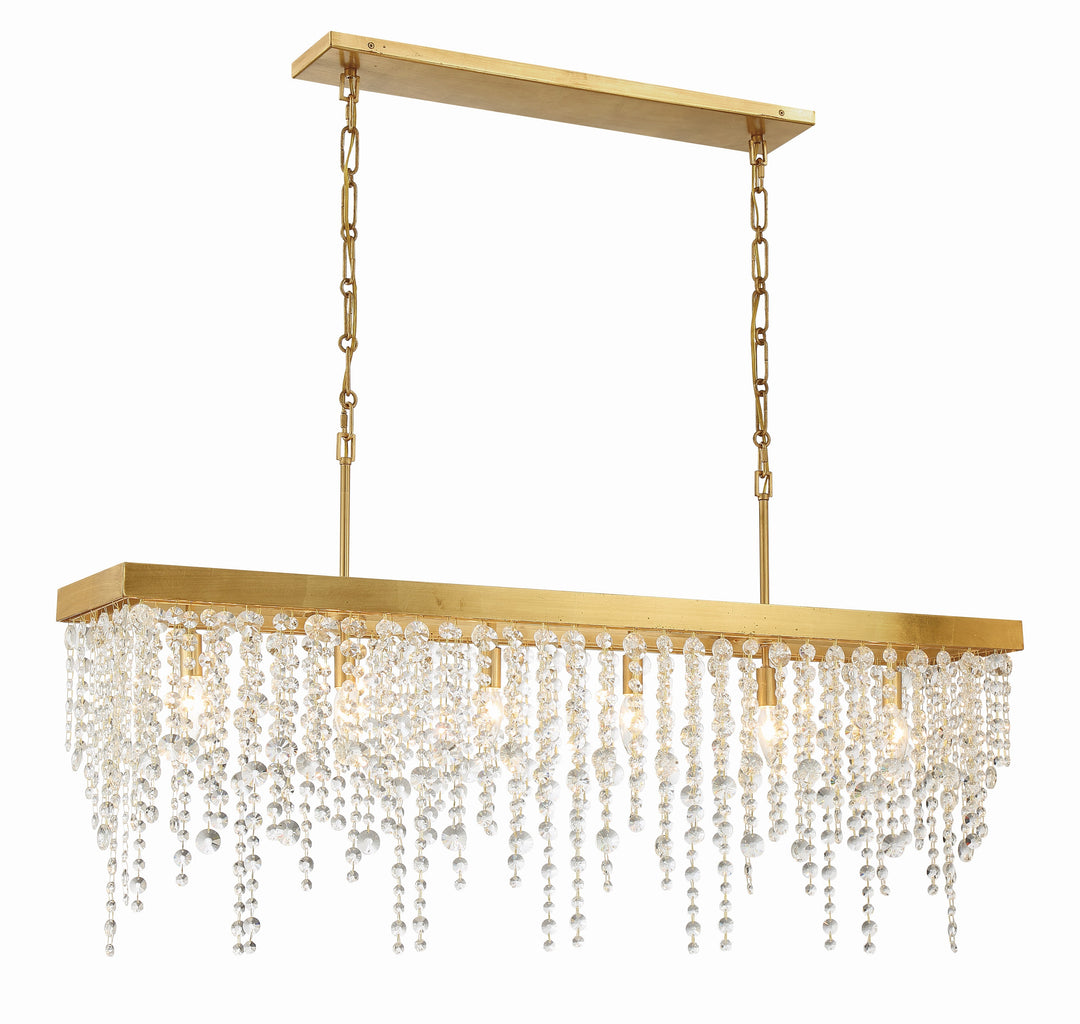 Crystorama Winham 6 Light Antique Gold Chandelier