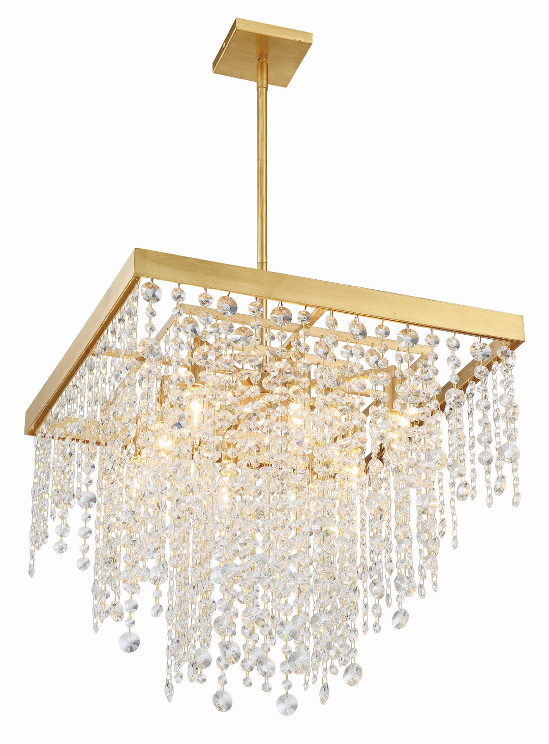 Crystorama Winham 8 Light Antique Gold Chandelier