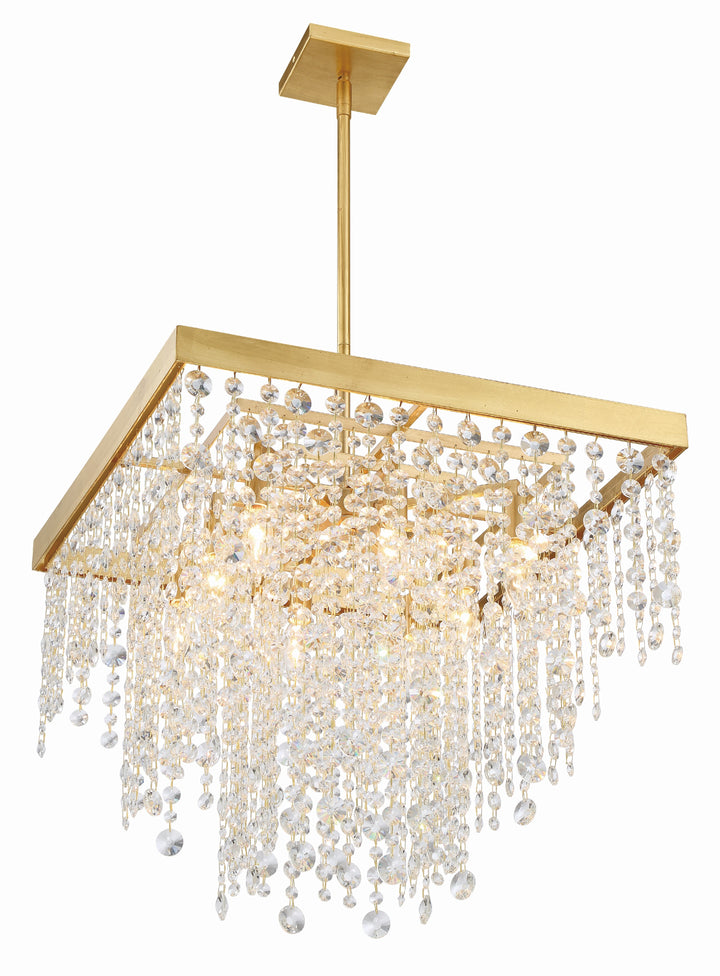 Crystorama Winham 8 Light Antique Gold Chandelier