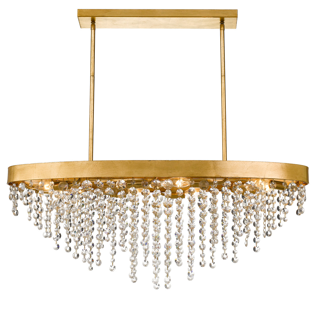 Crystorama Winham 8 Light Antique Gold Crystal Chandelier