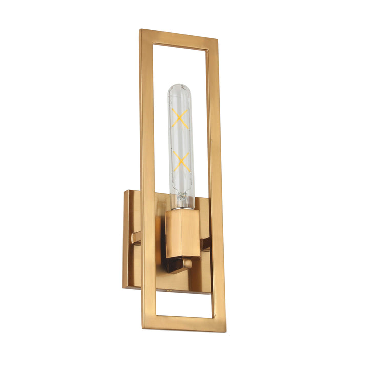 Dainolite 1 Light Incandescent Wall Sconce, Aged Brass