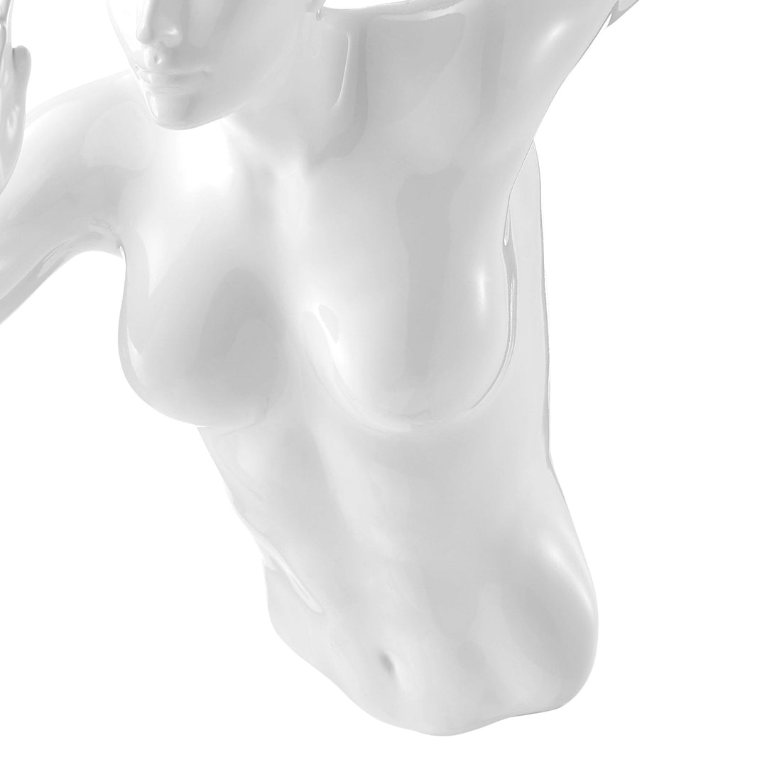 White Wall Runner 20" Woman Sculpture