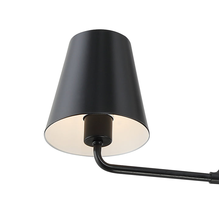 Crystorama Xavier 2 Light Matte Black Chandelier