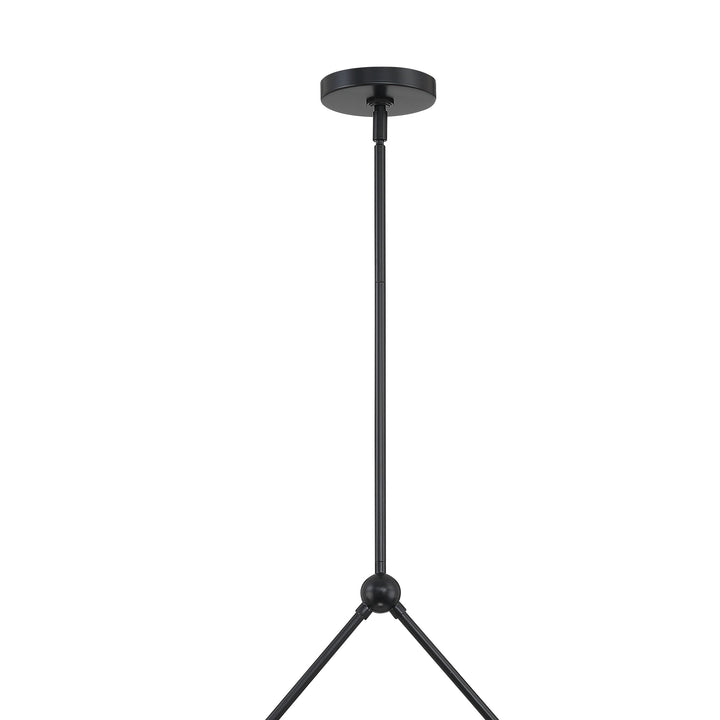 Crystorama Xavier 2 Light Matte Black Chandelier