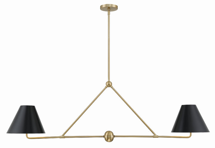 Xavier 4 Light Matte Black Chandelier