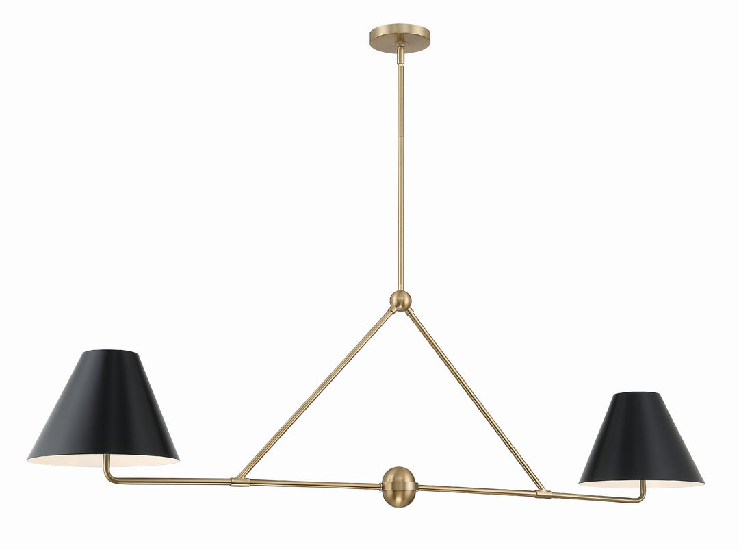 Crystorama Xavier 4 Light Matte Black Chandelier