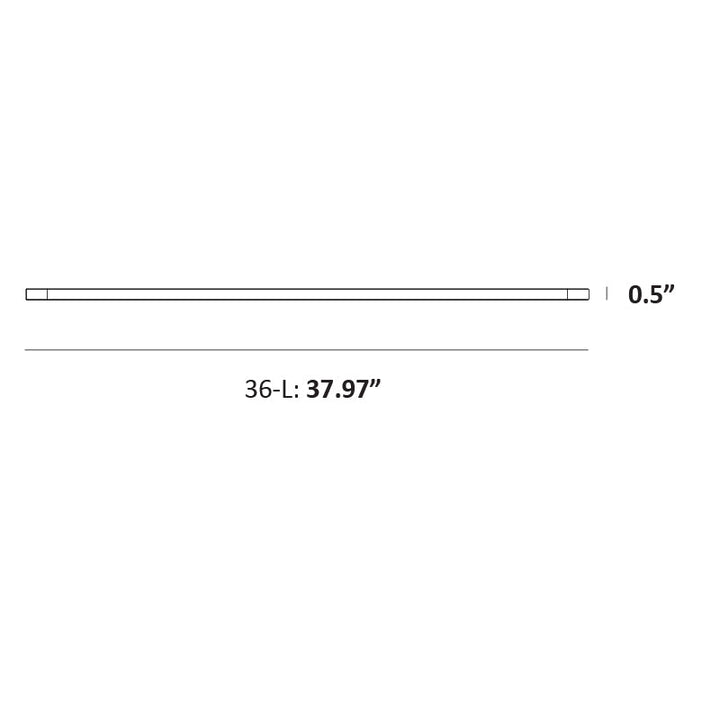 Z-Bar Pendant Linear, 36"