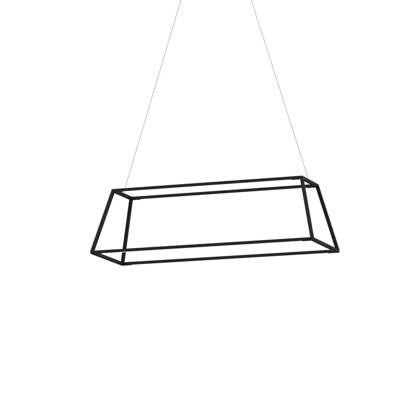 Z-Bar Pendant Rise Small Rectangle