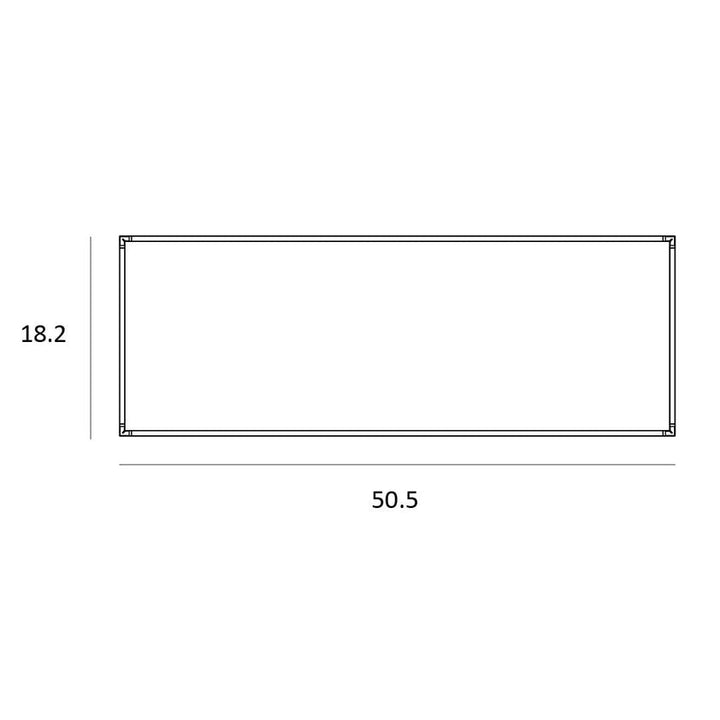 Z-Bar Pendant Large Rectangle