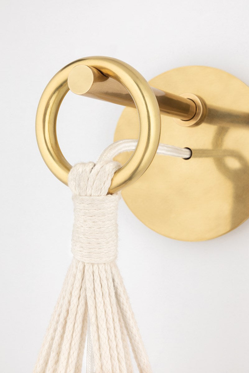 Tessa Wall Sconce - Aged Brass