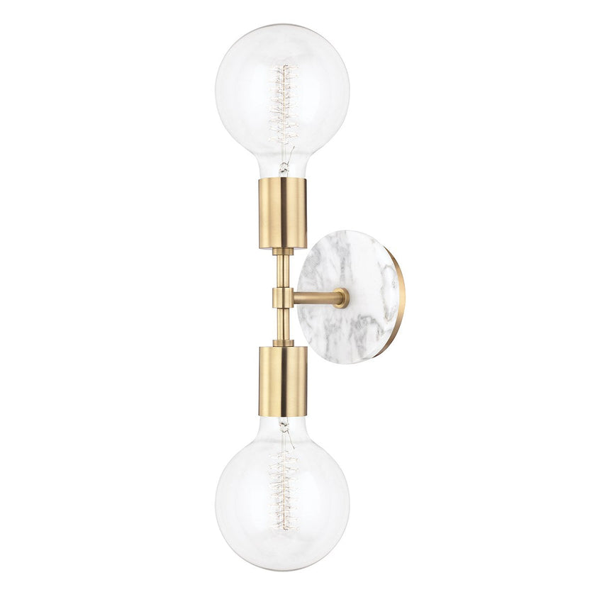 Chloe Wall Sconce 20" - Aged Brass