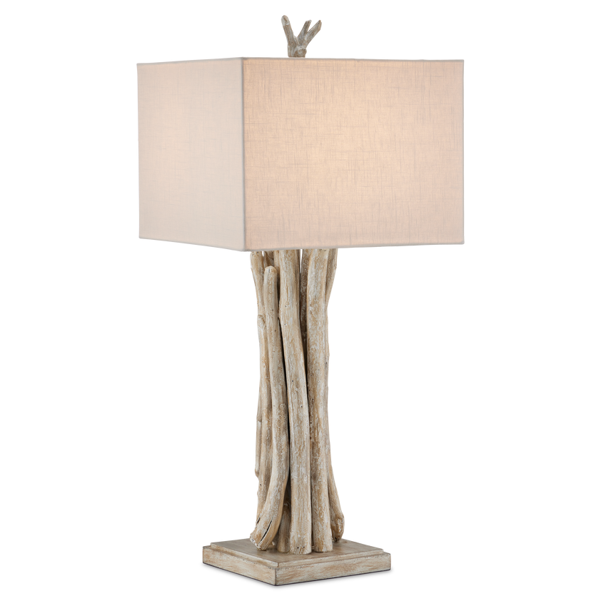 Driftwood Whitewash Table Lamp