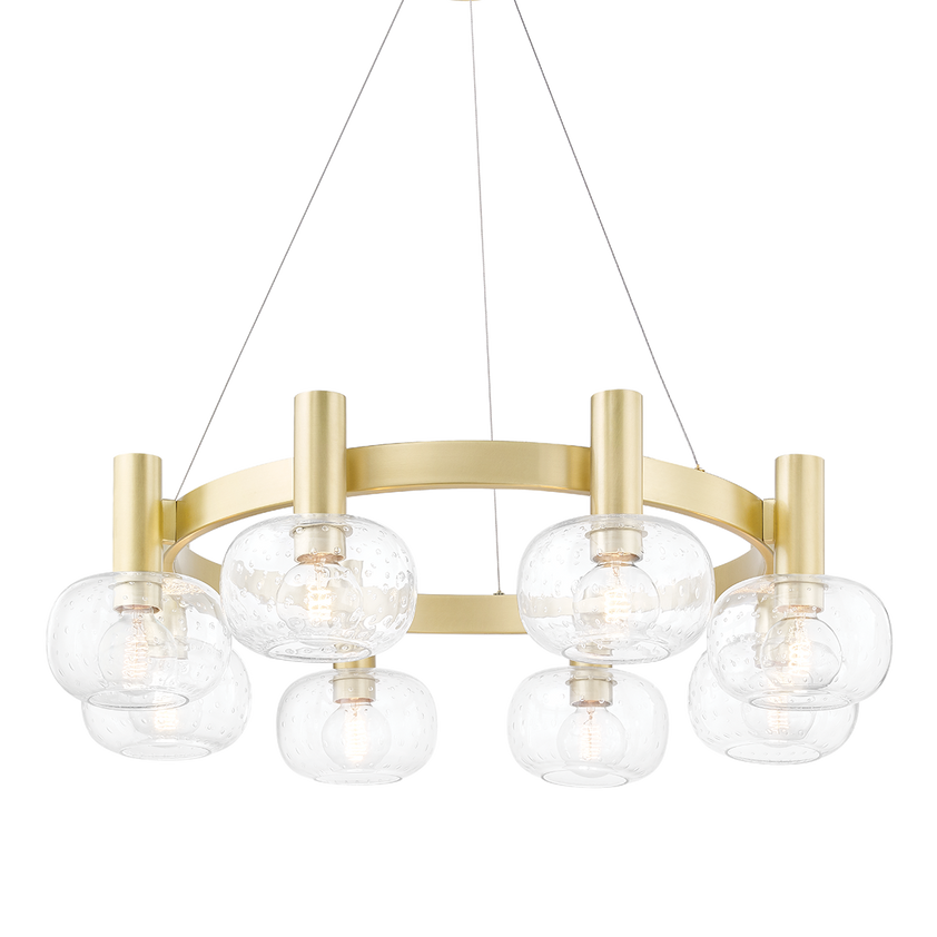 Harlow Chandelier 35" - Aged Brass