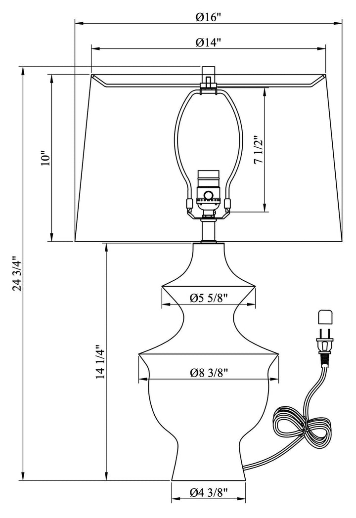 Crescent Table Lamp