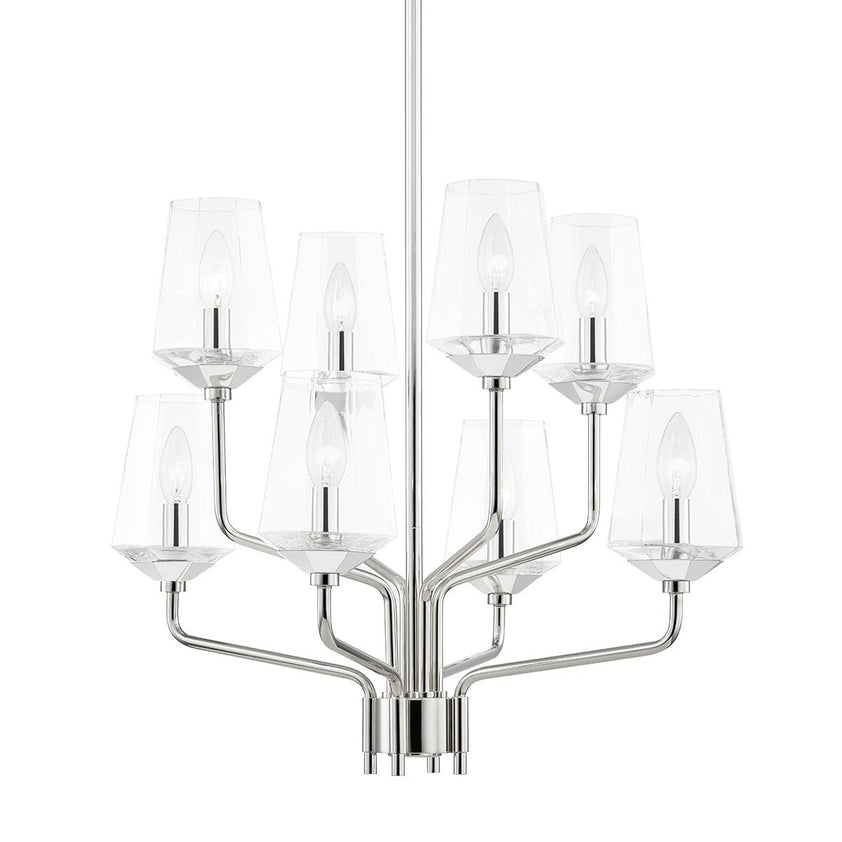 Kayla Chandelier - Polished Nickel