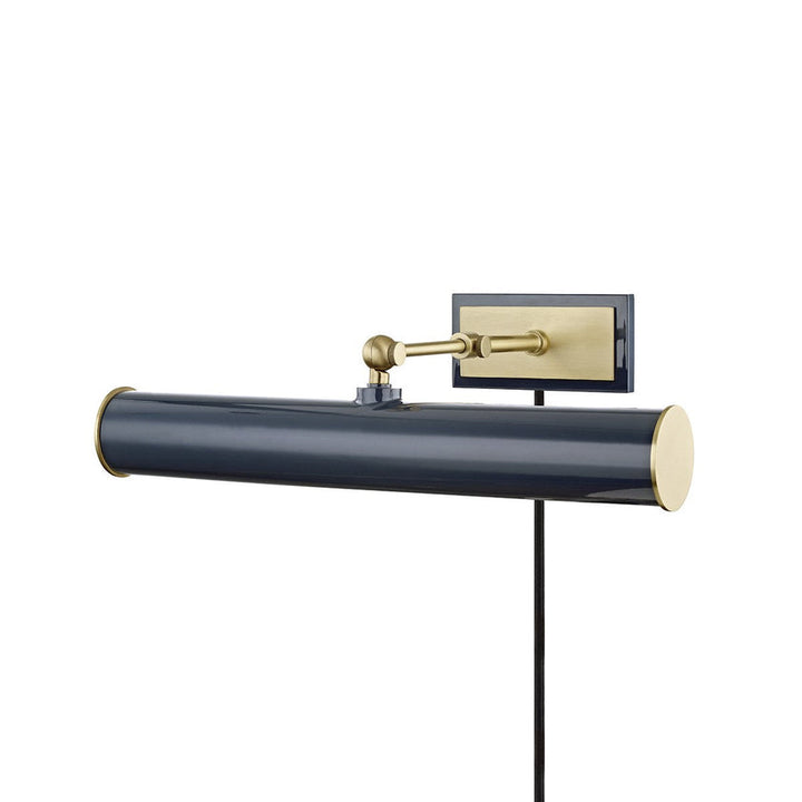 Holly Picture Light 16" - Aged Brass/Navy