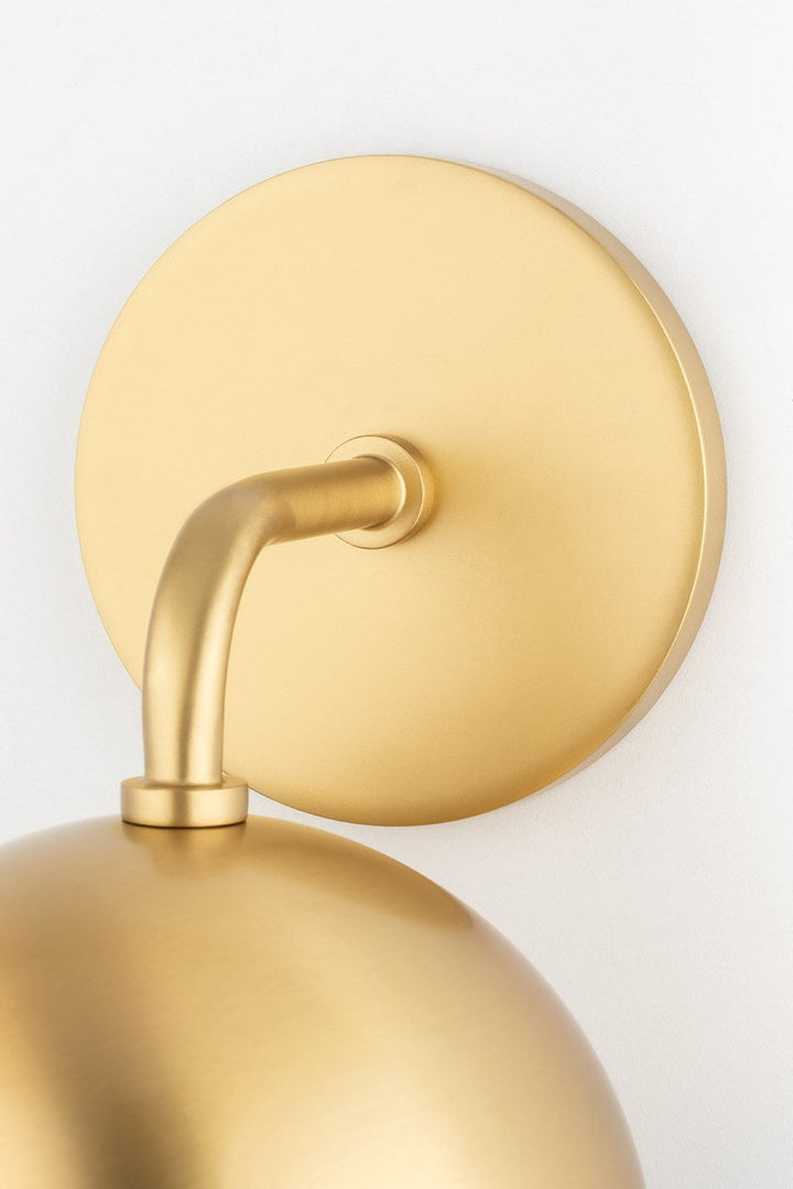 Emma Wall Sconce - Aged Brass/Dusk Black