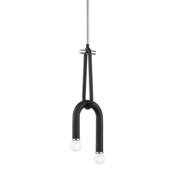 Whit Pendant - Polished Nickel/Dusk Black