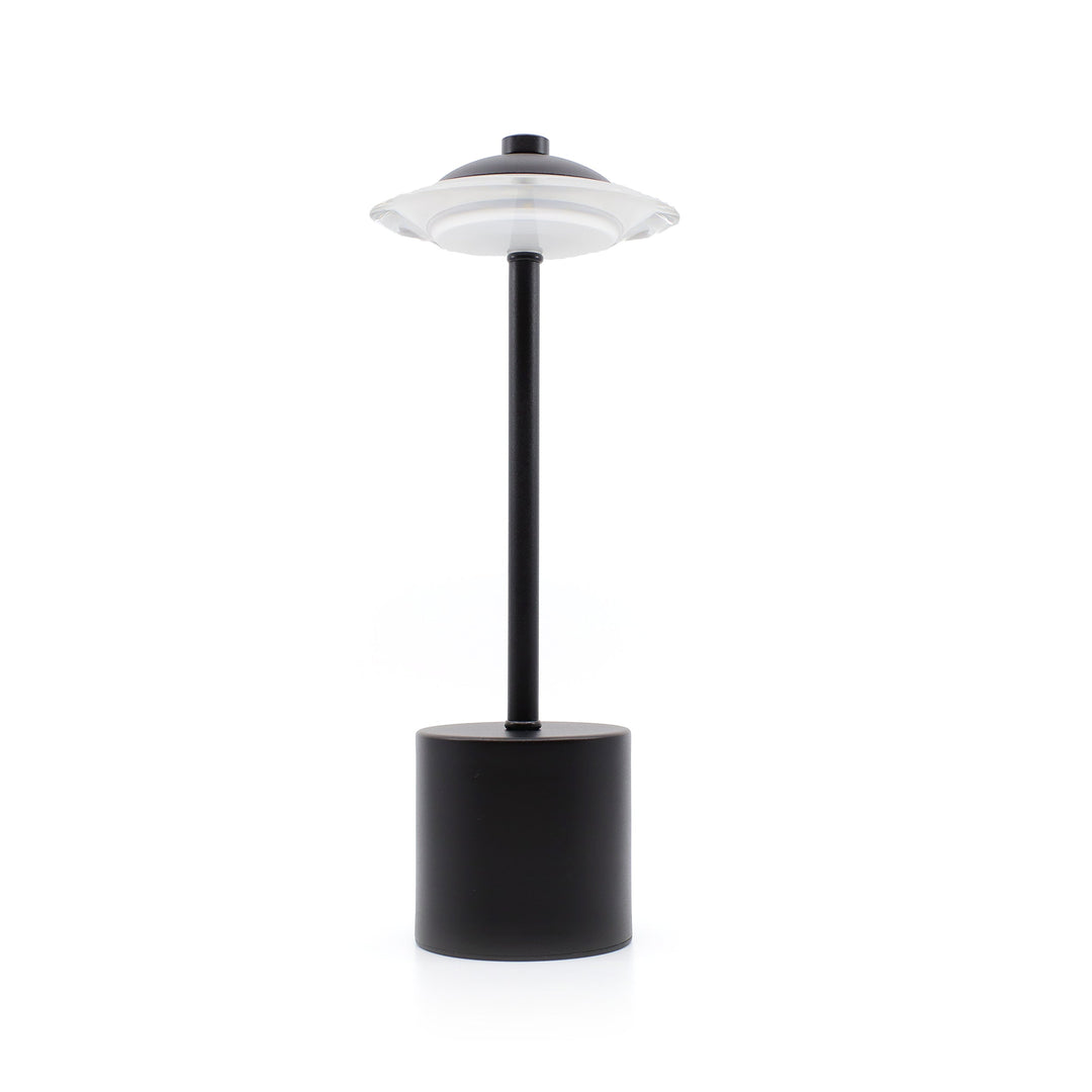 Glow Spaceship Rechargeable Table Lamp // Black