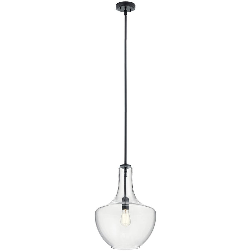 Everly Pendant - 1 Light, Clear Glass