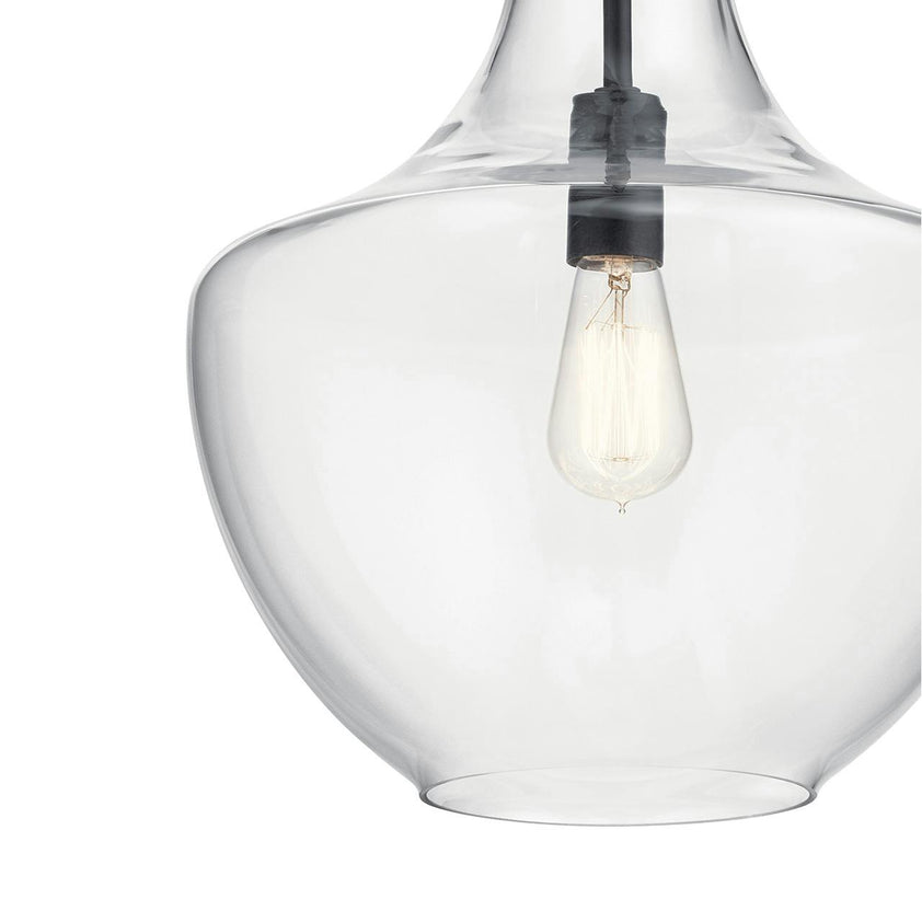 Everly Pendant - 1 Light, Clear Glass