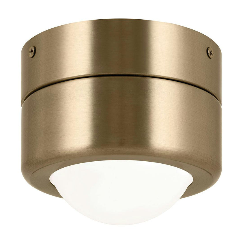 Tibbi Light LED Flush Mount with Satin Etched Cased Opal Glass