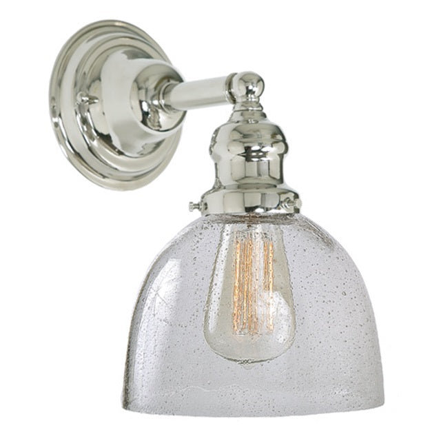 One light Union Square Clear Bubble Madison Wall Sconce