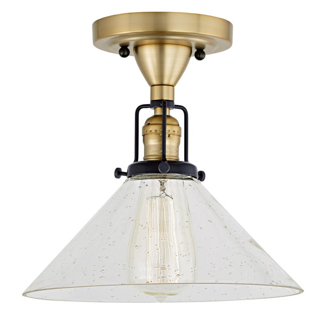 Nob Hill One Light Clear Bubble Bailey Ceiling Mount