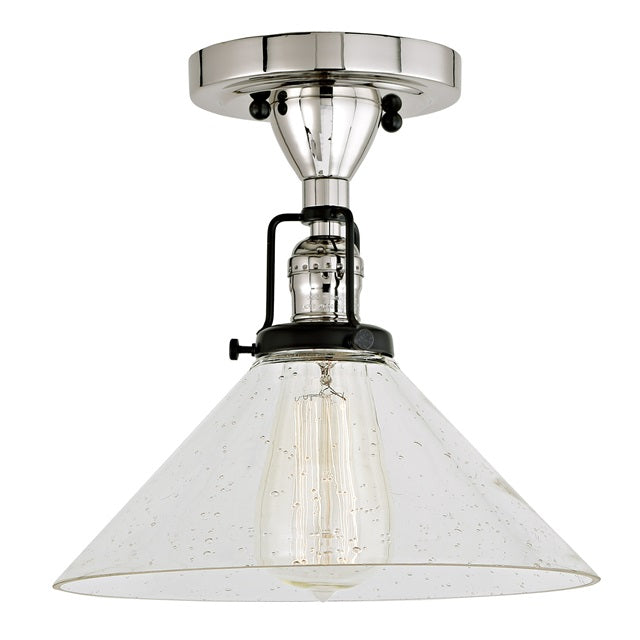 Nob Hill One Light Clear Bubble Bailey Ceiling Mount