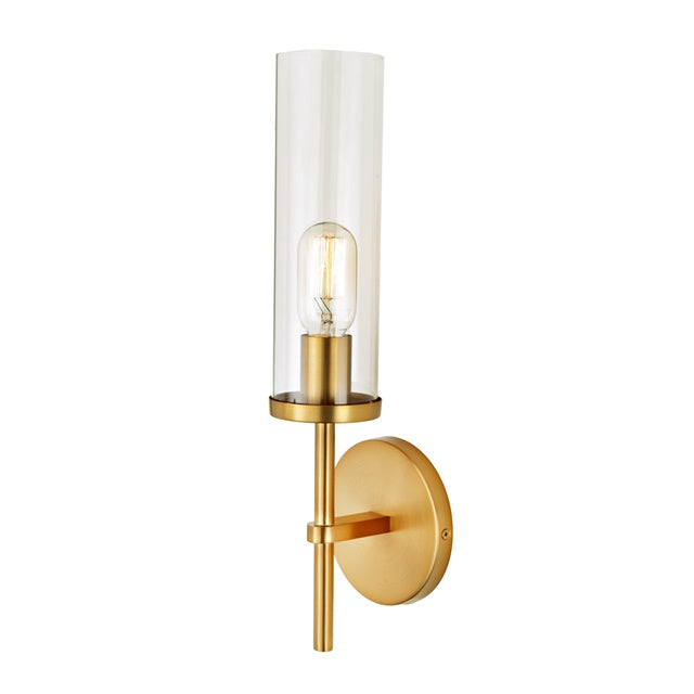 Alford Tall Clear Glass One Light Sconce