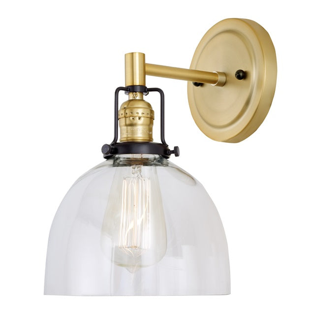 Nob Hill One Light Clear Madison Wall Sconce