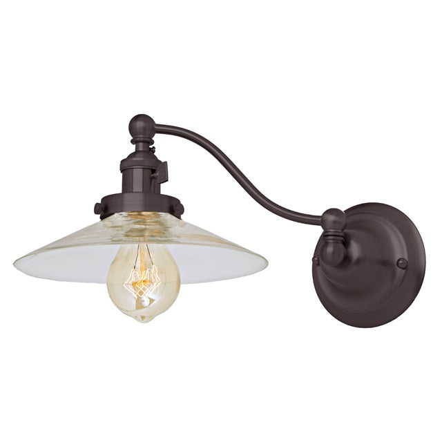 Soho one light half swing Ashbury wall sconce