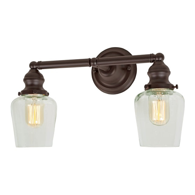 Union Square two light Liberty bathroom wall sconce