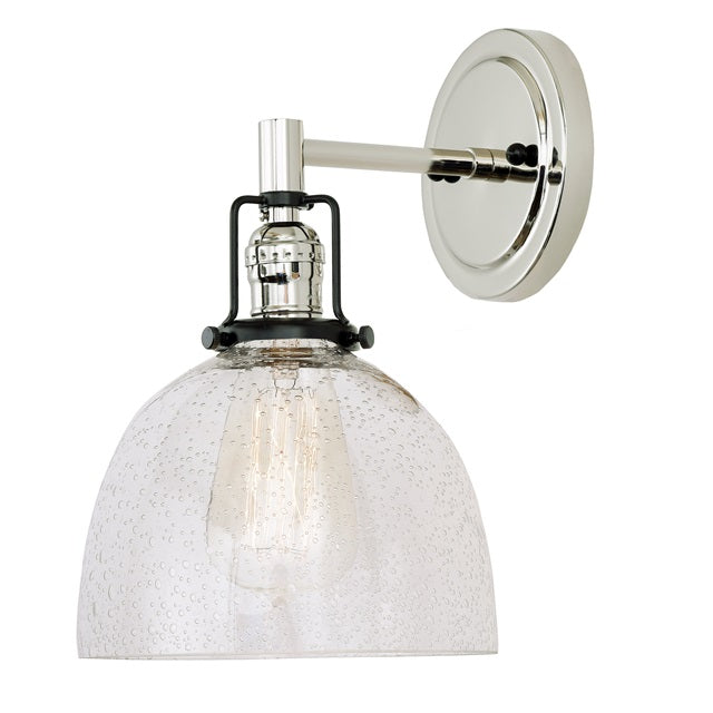 Nob Hill One Light Clear Bubble Madison Wall Sconce