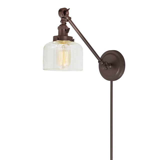 Soho one light double swivel Shyra wall sconce