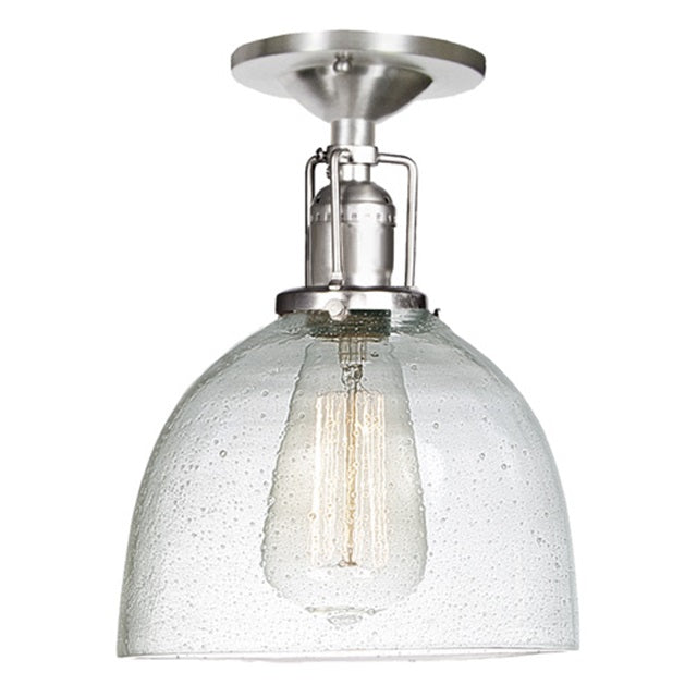 One light Union Square Clear Bubble Madison ceiling mount glass shade