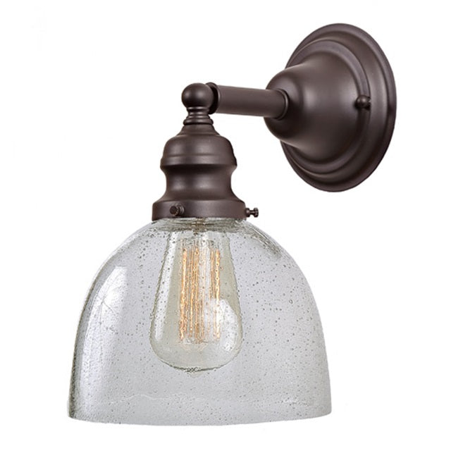 One light Union Square Clear Bubble Madison Wall Sconce