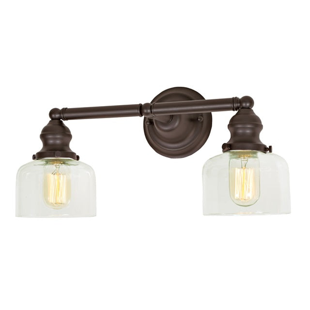 Union Square two light Shyra bathroom wall sconce