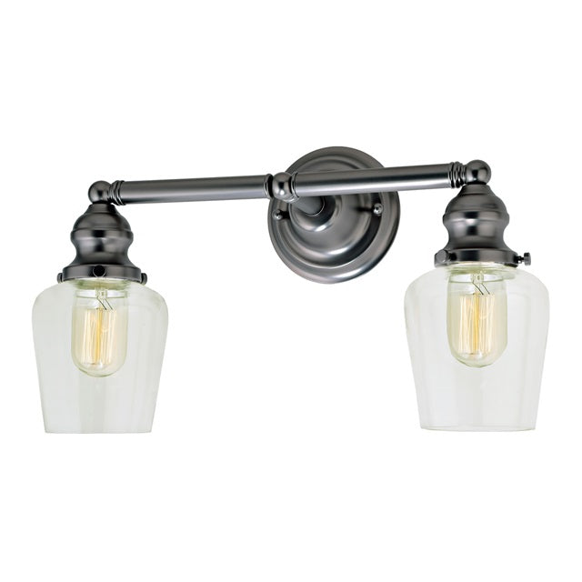 Union Square two light Liberty bathroom wall sconce