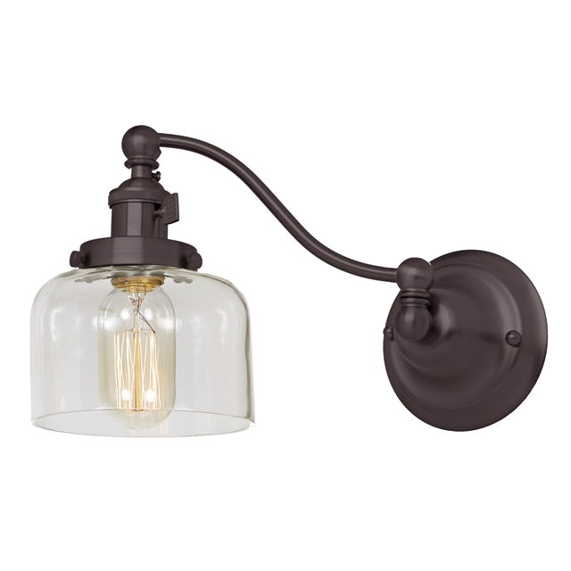 Soho one light half swing Shyra wall sconce