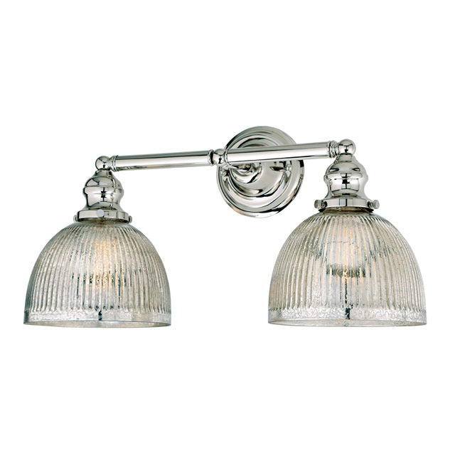 Union Square two light mercury Madison bathroom wall sconce