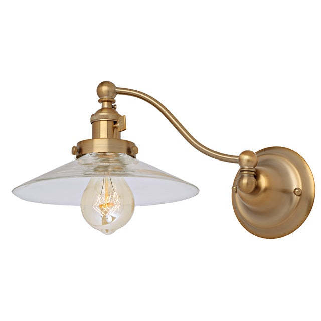 Soho one light half swing Ashbury wall sconce