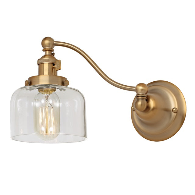 Soho one light half swing Shyra wall sconce