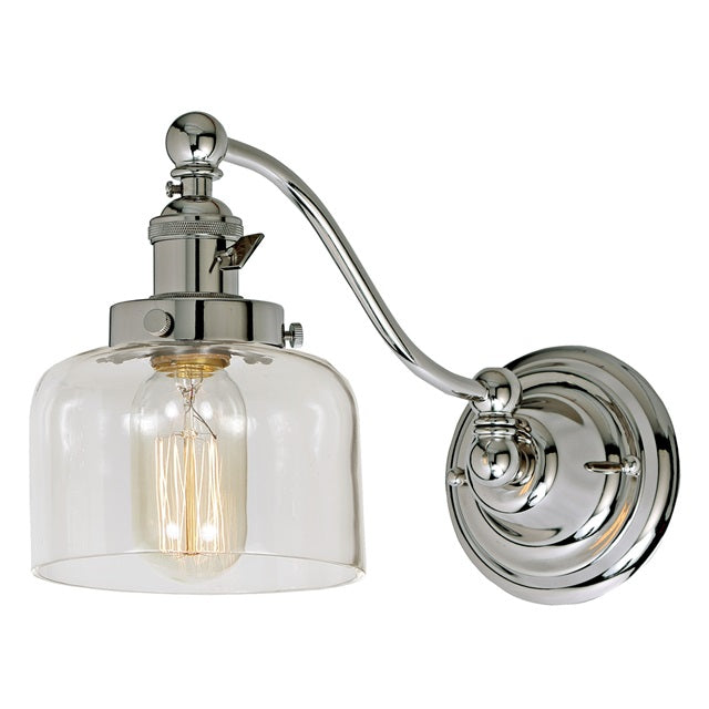 Soho one light half swing Shyra wall sconce