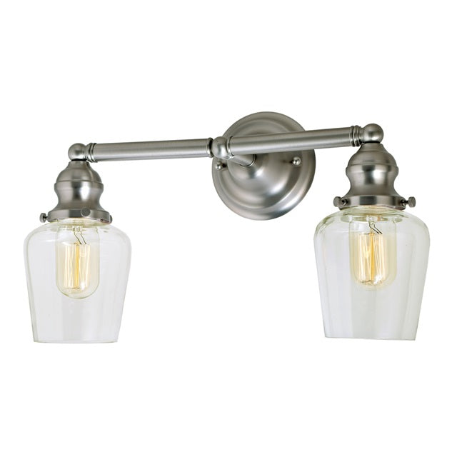 Union Square two light Liberty bathroom wall sconce