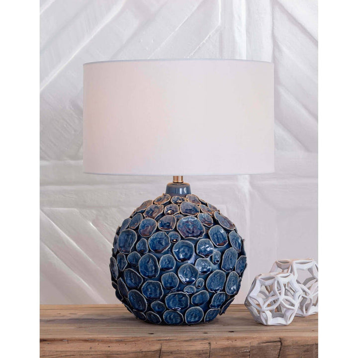 Lucia Ceramic Table Lamp - Blue