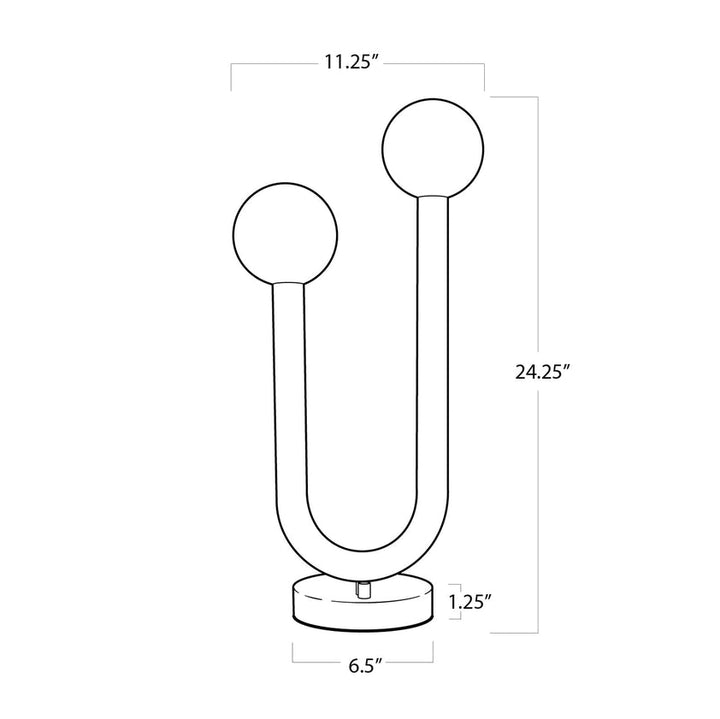 Happy Table Lamp - Natural Brass