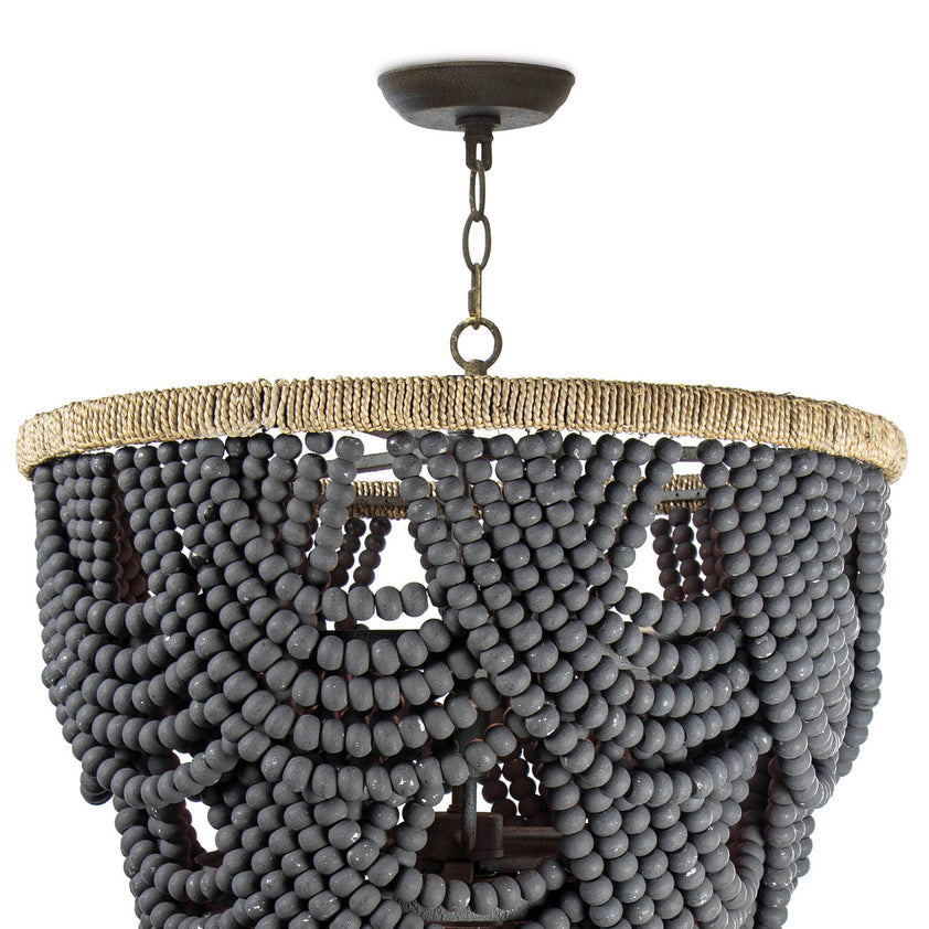 Lorelei Wood Bead Chandelier